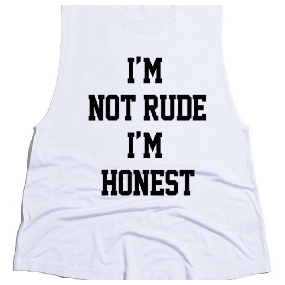 LAST‼️CLEARANCE‼️5 🌟 I’m Not Rude....Tank - Picture 4 of 4